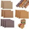 EULAPGOE 10 Stück Blatt Halloween Geschenkpapier Set,Braun Kraft Geschenkpapier Vintage Geschenkverpackungen Perfekt Für Halloween,Den Tag Der Toten