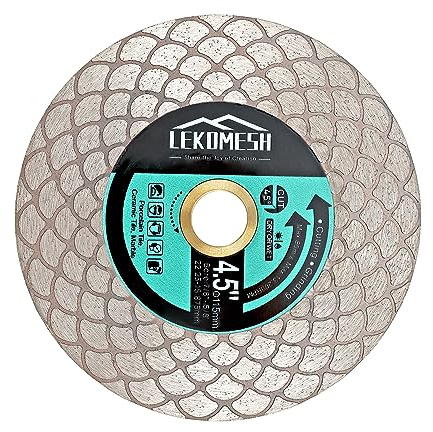 Disco Diamantato 115x22,23mm Gres Porcellanato - LEKOMESH Doppelseitig Dischi Diamantati Taglio Macinazione per Porcellana Ceramica Piastrella Marmo Granito Pietra Artificiale,Ventilatore