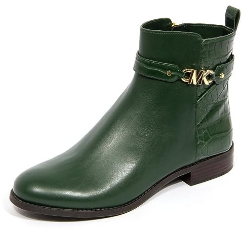 Michael Kors H2548 tronchetto donna FARRAH woman embossed ankle boots green-36