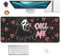 Call Me Ghostface Grand tapis de souris pour bureau, jeu de souris pour ordinateur, bureau, travail à domicile (70,5 x 29,3 cm)