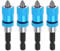 Bekecidi 4 PCS Strong Magnetic Bit Holder, 1/4 Hex Shank Drywall Screwdriver Extension, Quick Change Screw Depth Adjustment Drywall Tools, Bit Holder for Impact Driver (Blue)