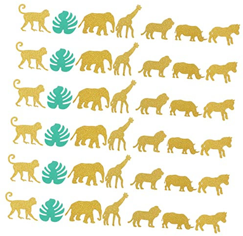 Cabilock 400stücke Tier-konfetti Für Geburtstagsfeiern Bunte Deko Für Kindergeburtstage Für Kuchen Und Tischdekoration Für Innen Und Außenveranstaltungen