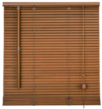 Rushmore braune Jalousie aus Holz – 27 mm – 80 x 150 cm – INSPIRE