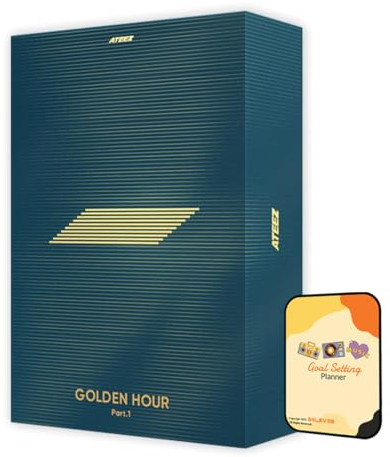 Dreamus GOLDEN HOUR : Part.1 ATEEZ Album [BLUE HOUR ver ]+Pre Order Benefits+BolsVos K-POP Inspired Freebies (10th Mini Album)