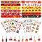 ARONRAVE Feuerwehrmann Party Mitgebsel Feuerwehr Deko Kindergeburtstag 12 Feuerwehr Schnapparmband 10 Feuerwehrauto Schlüsselanhänger 10 Temporäre Tattoos Feuerwehr Spielzeug für Feuerwehrmann Deko