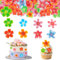 Essbare Blüten Tortendeko,38 Stk Essbare Blumen für Torte,Essbare Tortendeko Blumen Bunt,Tortendeko Blumen Essbar,Esspapier Blumen Cupcake Deko Geburtstag,Kuchen Deko Blumen Essbar für Hochzeit, Taufe