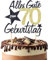 Torten Deko 70. Geburtstag Mann Frau - Happy 70th Birthday Cake Topper Kuchen Topper Kuchendeko Gold für 70. Geburtstag Frauen Männer