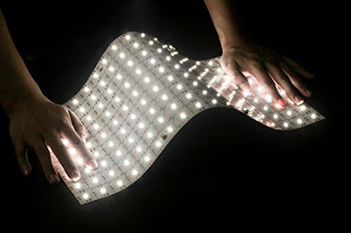 Minxue 4 hojas de retroiluminación LED suaves de 36 W 6000 K, color blanco, retroiluminadas, flexibles, cortables, 48 x 24 cm, para encimera translúcida interior