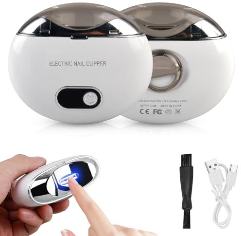 Coupe-ongles électrique 2 en 1 - Lime à ongles électrique - Coupe-ongles avec lumière - Pour bébés, enfants, adultes et personnes âgées