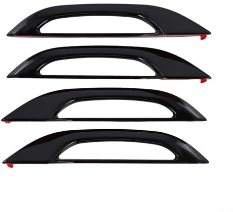 Sleek Glossy Black Door Handle Trim for Tesla For Model 3 & Y (2017 2023), Effortless Installation and Long Lasting Performance