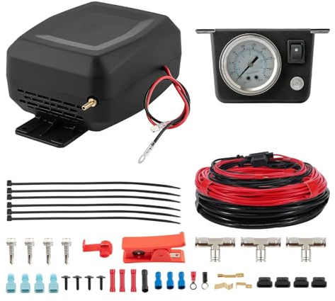 FUNFOB Amortisseurs à gaz Kit De Sac De Suspension À Ressort Contrôleur d'air pour Dodge pour Ram 1500 2500 3500 100 PSI Amortisseurs Auto