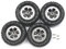 CHIZISX Gummirad Reifen Rad Für Felge 6 Speichen Vorne Und Hinten 4PCS Auto Zubehör Von MN90 1/12 Hobby R/C Crawler Truck A