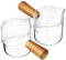 Gatuida 2 Pezzi tazza di caffè scale caffè americano tazze di latte crema latte macchiato bicchiere da caffè espresso tazza di misurazione caraffa da caffè in bicchiere da latte