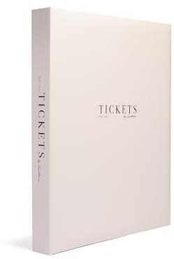 Leuchtturm 373100 Memories Ticketalbum für 148 Eintrittskarten, inklusive 26 Hüllen, 275 x 325 x 40 mm - cremefarben