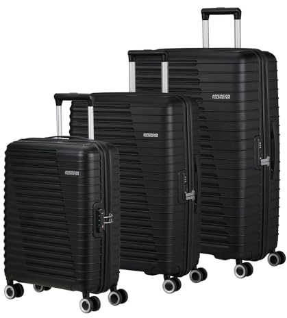 American Tourister Roadrush Trolley Set A Shadow Black 77cm