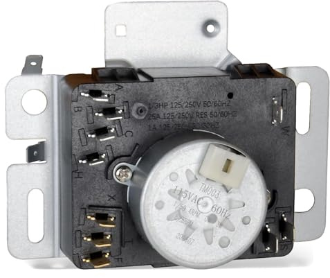 Temporizador de secadora W10642928 C WPW10642928 compatible con temporizador de secadora Maytag MGDX655DW0 MGDX655DW2 MEDX655DW0 MEDX655DW1 MGDX500BW1 MGDX500BW2 MGDX655DW1 115VAC 6642928 0 Hz