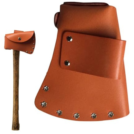 Multi Tool Hammer Holder - Sturdy Axe Holster with Strong Weight Capacity Function, Hammer and Hatchet Carrier for Outdoor, Hiking, Work, Camping, or Survival Use, Leather and Nylon Material