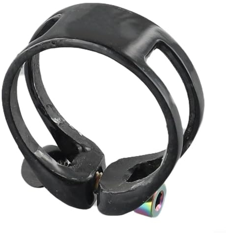 Jotekonoby Sattelstützenklemme aus Karbonfaser für – 31,8 mm/34,9 mm, ultraleichtes Rohrschloss mit T800-Material und gefräster Bolzen-Kompatibilität, Gewicht 5,6 g, Schwarz