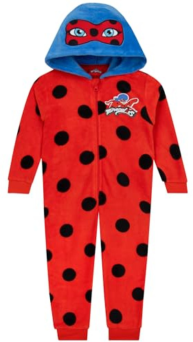 Miraculous Pigiama Bambina, Pigiama Ragazza Ladybug, Tuta Intera Pile, Pigiami Interi Bambine