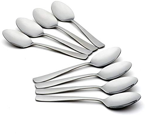 Oneida H083008D Zinc Everyday Flatware Teaspoons, Set of 8 18/10 Stainless Steel, Silverware Set