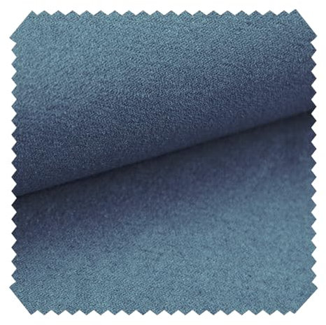 NOVELY® Alpen Polsterstoff im Wildleder-Look | Bezugsstoff | Microfaser | Velours | Möbelstoff (23 Blau)