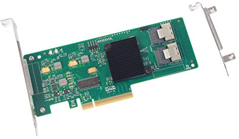 H!Fiber LSI 9211-8I PCI-Express-SAS/SATA-HBA-RAID-Controller-Karte, 8-Port 6 Gb/s, LSI SAS2008 Chip