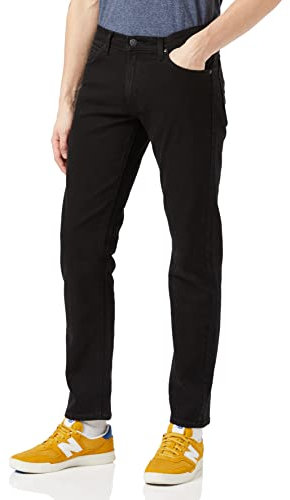 Lee Herren Daren Zip Fly Jeans, Black Rinse, 33W / 32L EU