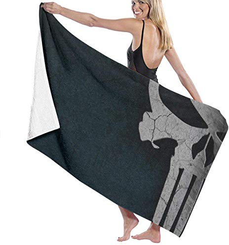 AGHRFH Punisher Strandtuch Laken Badeset Badetuch Badetuch Zubehör Pooltuch
