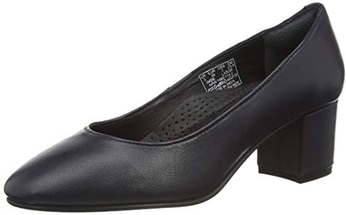 Hush Puppies Ladies/Womens Anna Leather Court Shoe (8 UK) (Navy)