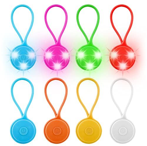 LED Blinklicht Schulranzen, 8x LED Reflektoren Kinder Sicherheitslicht Reflektoren Schulranzen 3 Leuchtmodi wasserdichte Sicherheit Licht Reflektor Anhänger für Rucksack Laufen Wandern Joggen