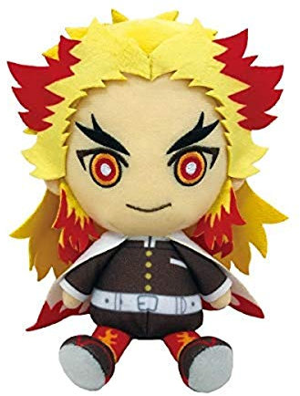 Bandai Demon Slayer Kimetsu no Yaiba Chibi Plush - Kyojuro Rengoku