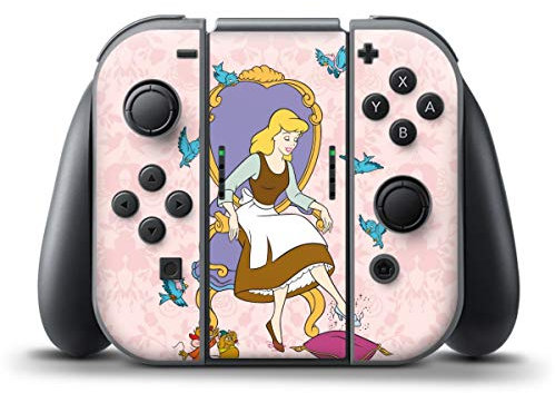 DeinDesign Skin kompatibel mit Nintendo Switch Controller Folie Sticker Disney Cinderella Offizielles Lizenzprodukt