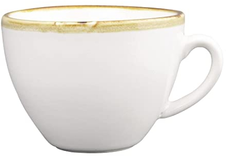 Olympia Kiln Tasses 230 ml (lot de 6), porcelaine vitrifiée couleur craie, tasse à thé, boisson chaude, résistante aux éclats, passe au micro-ondes/lave-vaisselle, FB988