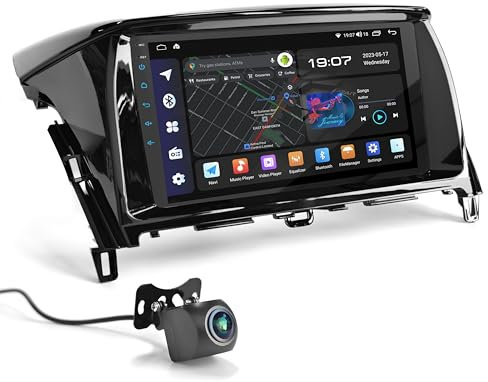 UGAR Kompatibel für Mitsubishi Eclipse Cross 2018-2019 9 Zoll Android 14 DSP 4GB+64GB Autoradio HD Voll-Touchscreen GPS-Navigation