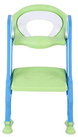 TKSE Toilettensitz Kinder, Toilettensitz Kinder mit Treppe, Tragbarer Baby-Kleinkind-Hart-Toilettenstuhl-Leiter Kinder Einstellbarer Sicherheits-Töpfchen-Trainingssitz