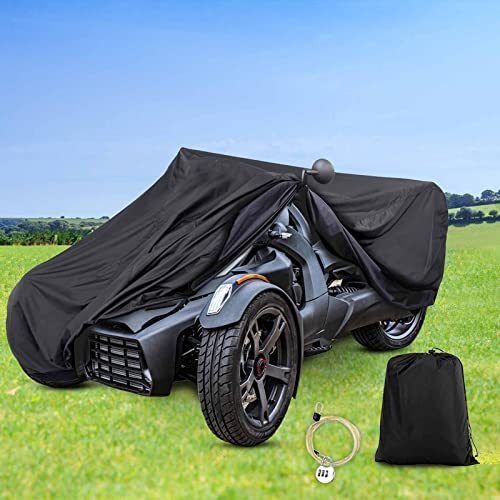 Ryker Full Cover kompatibel mit Can-Am Ryker 300D Oxford Stoff Schutz vor Staub Schmutz Schnee Regen Sonnenstrahlen (Schwarz)