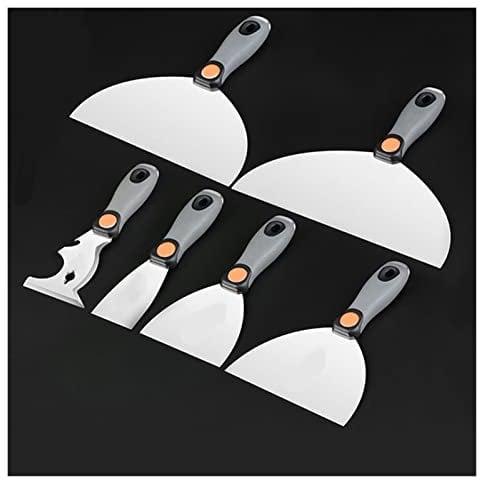 FHYTGBS Plastering Scraper -1 Pcs Stainless Steel Drywall Plastering Scraper Tool Putty Knife Trowel Wall Cleaning Shovel Construction Tools (Size : FO4041 4inch)