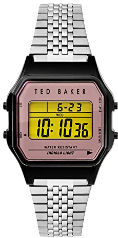 Ted Baker 35,5 mm Ted 80s, Silber, One Size, 35,5 mm Ted 80s