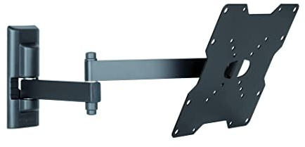 Meliconi CME EDR200 Professional Support TV pré-monté avec Double Bras inclinable pour TV 26 - 40, Charge Max. 17 kg, Vesa 50 x 50-75 x 75-100 x 100-200 x 200-200 x 100-100 x 200 mm, Noir