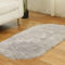 Tomifine Kunstfell Fell-Teppich, Lammfell Schaffell Teppich Flauschiger Schaffell Bettvorleger für Schlafzimmer Bett oder Wohnzimmer Sofa Deko Waschbar (40 x 60 cm,Grau)