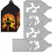 Hying 3D-Halloween-Laternen-Stanzformen für Kartenherstellung, Geisterhaus, Süßigkeitenschachtel, Geschenk-Box, Stanzform für Scrapbooking, Papierbasteln, Dekoration, DIY-Fotoalbum, Halloween-Lampe,