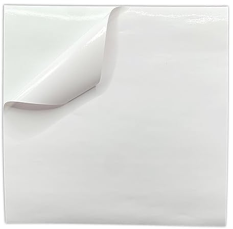 WALPLUS 50 PCS White Tile Stickers Self Adhesive Tiles for Walls 15x15cm(6) Self Adhesive Wall Tiles Sticky Back Tiles Removable White Stick on Tiles Kitchen Bathroom Tile Stickers Renovation