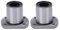 2 Stück Flansch-Linearlager, LMH16UU Ovales Flansch-Linearkugellager, 16 Mm Bohrungsdurchmesser, Lagerstahl-Punktkontakt-Linearlager Für CNC-Linearbewegung