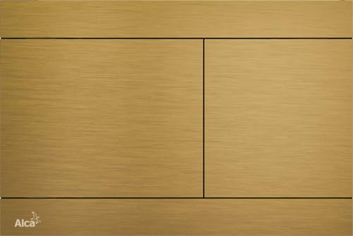 Betätigungsplatte für Spülkasten, Edelstahl, goldfarben, matt gebürstet
