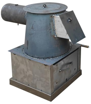 BYERZ Holzofen, Gusseisen-Holzofen, tragbarer Camping-Holzofen, heißer Zeltofen mit geteilten Schornsteinrohren, umweltfreundliche Heizung zum Heizen und Kochen zu Hause