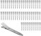 50 Pezzi becchi d'oca per capelli, RISVOWO 5,5CM Fermagli Cappelli, Professionali Fermagli per Capelli per Parrucchieri, Mollette Capelli in Metallo per Acconciatura Capelli Senza Piega