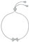 Ted Baker Barset Crystal Bow Adjustable Bracelet For Women (Silver Tone/Clear Crystal)