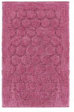 SaRani Badteppich, weich, flauschig, für Dusche, Bidet, Wasser, Blatt (Fuchsia, 70 x 140 cm)