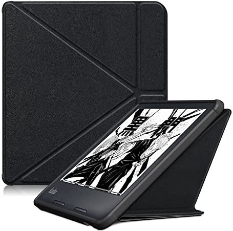 DINGGUAGUA Custodia per eReader Kobo Libra Colour 7 2024 con supporti magnetici in morbido TPU Kobo Libra 2 Cover 2021 Rilascio con Auto Wake/Sleep, Nero