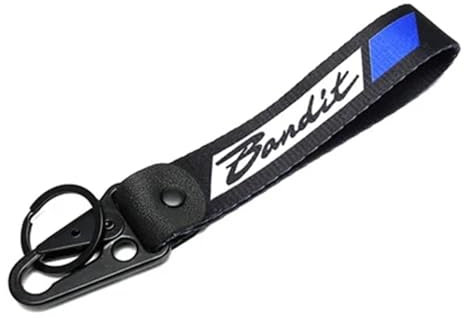 YSRWTBBA axq1989 Compatible avec Vstrom 650 1000 DL GSXS GSR 750 1000 600 400 Hayabusa Bandit 150 400 1200 1250 1250S GSF Porte-clés brodé(Bandit Blue)